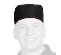 product of Chef Revival H008-R Chef's Pill Box Hat, Regular, Poly Cotton Blend, Black with Black Mesh Top