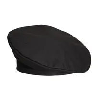 product of Chef Revival H036BK Adjustable Beret, Poly/Cotton Blend, Black, Adjustable Head Strap for Comfort