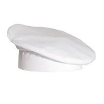 product of Chef Revival H036WH Adjustable Chef Beret, Poly/Cotton Blend, White, Adjustable Head Strap