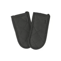 product of Chef Revival HHPXBKBK-2 Pyrotex Handle Holder, 6" Flame Resistant, Black, Pair