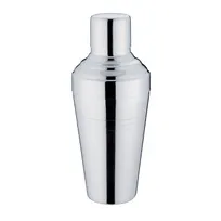 product of Korin BR-01 Baron Cobbler Cocktail Shaker, 17 oz, 3-Piece Stainless Steel, 3-1/4" dia. x 7-3/4"H