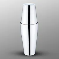 product of Korin BR-10 Yukiwa Stainless Steel Boston Cocktail Shaker Set, 3.5"Dia x 10.75"H, 23.5 oz