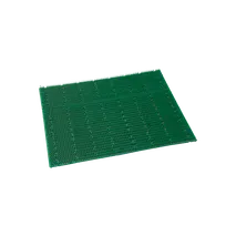 product of Korin CA-105 Sushi Case Turf Mat, 12" x 9-3/5" Green Plastic Sushi Making Mat