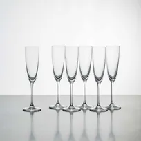 product of Korin GL-D106-PK - 9" (155ml) 6 oz Lead Free Crystal Champagne Flute, Stem Base, Pink, Break Resistant - 1/Pack
