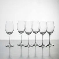 product of Korin GL-D108-PK - 12 oz Lead-Free Crystal Chardonnay Glass, Stemmed, 8.4" Height - 1/Pack
