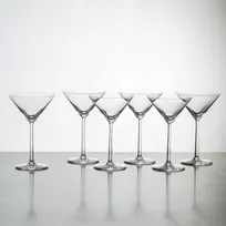 product of Korin GL-D110-PK - Lead-Free Crystal Martini Glass 7.1" Tall, 7 oz (230 ml), Pink - 1/Pack