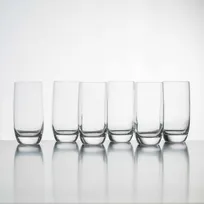product of Korin GL-D111-PK - 14 oz Lead-Free Crystal Long Drink Glass, 5.7" Height, Finish, Resistant - 1/Pack