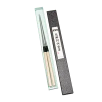 product of Korin HA-1103-180 - Chopsticks 7"5 Length, Natural Wood Handle, Metal Tip, Moribashi Style - Set