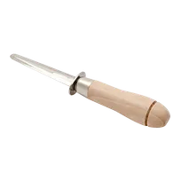 product of Korin HA-1301 Clam Knife, 8"L, Forged Stainless Steel Blade, Rounded Wood Handle, Dishwasher Safe