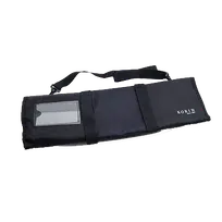 product of Korin HA-BG101 Knife Roll Bag, 20-1/2" x 6-1/2" Closed, 8 Knives, Nylon, Black - 1/Bag