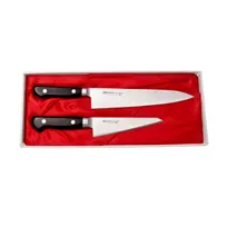product of Korin HMI-MO2E Molybdenum Knife Set, 8-1/4" Gyutou & 5-11/16" Honesuki, 70/30 Edge, Forged - 2/Set