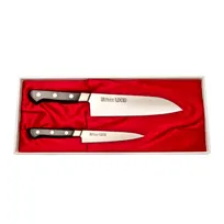 product of Korin HMI-UX2 Misono UX10 2-Pc Set, 7" Santoku & 4-3/4" Petty, Swedish Steel, Wood Handle - 1/Set