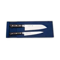 product of Korin HTO-IN2 2-Piece Knife Set, 7" Santoku & 6" Petty, 70/30 Edge, AUS-8 Steel - 1/Set
