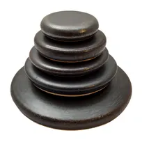 product of Korin KON-122-10-8 Grilling Stone, 4-1/4" dia. x 1"H, Round, Petalite & Cordierite, Ishiyaki