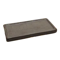 product of Korin KON-141 Rectangular Grilling Stone Plate, 7-3/5"L x 4"W x 1/2"H, Oven & Stove Top Safe