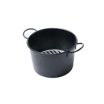 product of Korin KON-ST-101-27 Charcoal Starter Pan, 11" dia. x 7"H, Round, Cast Iron, Black