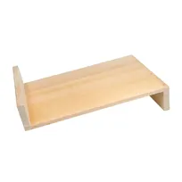 product of Korin NR-582 Geta Sushi Serveware, Rectangular Slanted Wood Tray, 17-3/4" x 11-3/4" Dimensions