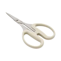 product of Korin TK-127 Kitchen Shears, 6.5"L x 3.5"W, Stainless Steel Blades, Resin Handles, White
