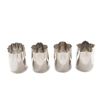product of Korin TK-134 Assorted Vegetable Cutter Set, 1"L x 1"W x 1-3/4"H, Stainless Steel