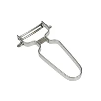 product of Korin TK-141 Vegetable Peeler, 5"L x 2-3/4"W, Curved Blade, Stainless Steel