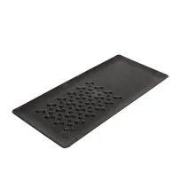 product of Korin TK-147-BK Manual Grater, 7"L x 3.25"W x 0.25"H, Stainless Steel, Black
