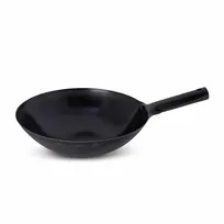 product of Korin TK-301-07-33 Cast Iron Wok Pan, 13" Dia x 3.9" H, Iron Peking Style, No Enamel, Made in Japan