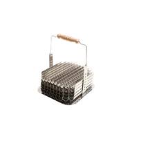 product of Korin TK-304-03 Stainless Steel Boiler Shrimp Holder, 11 Compartments x 5 Rows, Dishwasher Safe