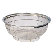 product of Korin TK-401-02-43 Colander, 17" dia. x 8"H, Round, Shallow, Stainless Steel