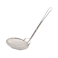 product of Korin TK-402-04-S Skimmer, 6" dia. x 11"L, Round Mesh, Stainless Steel, Dishwasher Safe