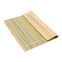 product of Korin TK-601-07 Sushi Rolling Mat 11-7/10" x 11-7/10" Double String Triangle Bamboo Rods Oni Makisu