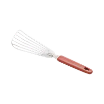 product of Korin TK-603-24 Stainless Steel Slotted Turner, 11-3/4"L x 3"W x 6-1/2"L, Fish Spatula