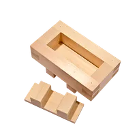 product of Korin TK-612-01 Battera Sushi Mold - Rectangular Wooden Mold, 8"L x 4-1/2"W x 2"H, Sushi Rolls