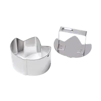 product of Korin TK-613-TAKE Rice Mold, 3-3/4"L x 3"W x 2-2/5"H, Bamboo Leaf, Stainless Steel, Dishwasher Safe
