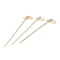 product of Korin TK-633-04-15 - 6" (15 cm) Bamboo Food Skewer with Knotted Top, Noshi Gushi Style - 1/Pack