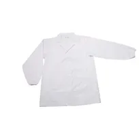 product of Korin UC-202-M Chef Coat - Medium White, 65/35 Poly/Cotton, Long Sleeve, 18-1/10"/42-1/2"/29-1/10" Length
