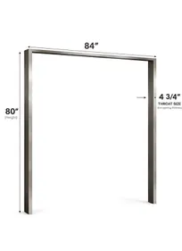 product of World Manufacturing 84” × 80” Stainless Steel Door Frame