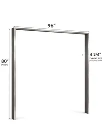 product of World Manufacturing 96” × 80” Stainless Steel Door Frame