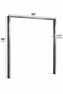 product of World Manufacturing 96” × 96” Stainless Steel Door Frame