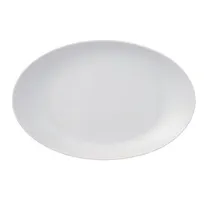 product of Reserve by Libbey 113336 - Oval Porcelain Platter, 8.6" W x 5.5" D x 1.5" H, White, Rim, 12/Case
