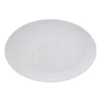 product of Reserve by Libbey 113338 - Oval Porcelain Platter, 12.75" W x 8.75" D x 1" H, White Coupe Rim, - 6/Case