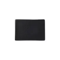 product of Reserve by Libbey 114024 - Rectangular Porcelain Platter, Dark Glaze, 7-1/8" x 5" x 3/4", 12/Case