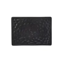 product of Reserve by Libbey 114032 Rectangular Porcelain Platter, 9"-1/4 x 6⅜" x -3/4" Dark Glaze, 12/Case