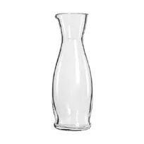 product of Libbey 13173021 Clear Glass Carafe, 33.75 oz, 11" H x 3‑1/4" T x 3‑1/2" B x 3‑7/8" D, Italy - 12/Case