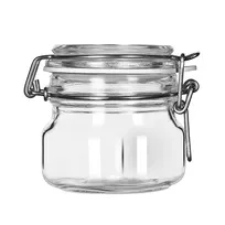 product of Libbey 17207223 Jar, 6-3/4 oz, Large Opening, Clamp‑Down Lid with BPA‑Free Rubber Seal - 6/Case