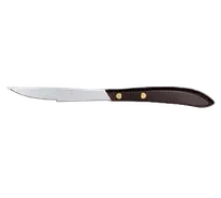product of Libbey 201-2762 Steak Knife, 9" Pistol Grip, Black POM Handle, Stamped Plastic, 9" Length - 48/Case