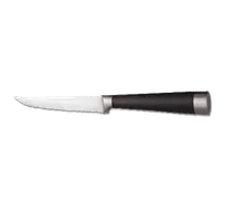 product of Libbey 201 2822 Steak Knife – 8-5/8" Stamped POM Handle, Black Stainless Steel Blade - 12/Case