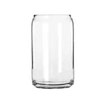 product of Libbey 209 Beer Can Glass – 16 oz Clear, Tempered, Safedge® Rim, 5¼" H x 3" D - 24/Case