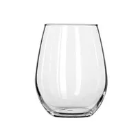 product of Libbey 213 Stemless Wine Glass – 15 oz, Partially Tempered, 4‑3/8" H x 2‑3/4" T x 2" B - 12/Case