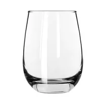 product of Libbey 231 Stemless White Wine Glass, 15.25 oz, 4.5" Height, Tempered Glass - 12/Case