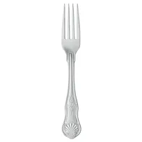 product of Libbey 244-030 Dessert Fork – 7¼" Stainless Steel, 18/0 Kings Finish, 7‑8" Length - 36/Case